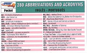 280 Abbreviations And Acronyms - Inglês - Português
