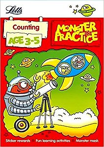 Monster Practice - Counting - Age 3-5 - Book With Sticker