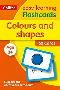 Colours And Shapes Flashcards - Collins Easy Learning Preschool - 52 Cards - Age +3