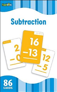 Subtraction - Flash Kids Flash Cards - 86 Cards