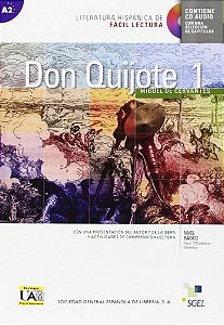 Don Quijote De La Mancha 1 - Literatura Hispánica De Fácil Lectura - Nivel A2 - Libro Con CD Audio
