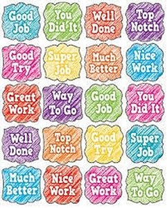 Scribble Stickers - 120 Stickers - Tcr 3054
