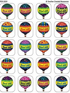 Hot Air Balloons Stickers - Id Tcr5339