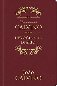 Dia A Dia Com Calvino Capa Couro Devocional Diário