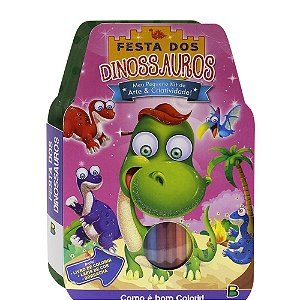 Meu Pequeno Kit De Arte & Criatividade! Festa Dos Dinossauros