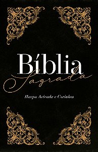 Bíblia Arc Arabescos - Letra Gigante Com Harpa Avivada E Corinhos
