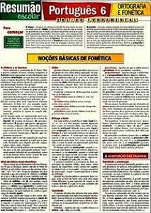 Resumão Escolar - Português 6 - Ortografia E Fonética