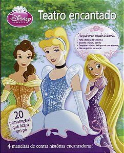 Princesas Disney - Teatro Encantado - Livro Com Adesivos E Personagens Que Ficam Em Pé
