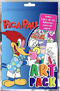 Pica-Pau - Art Pack (Livro Com Lápis De Cor E Adesivos)