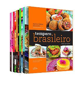 Box Tempero Brasileiro Bilíngue 5 Volumes