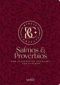 Bíblia Contexto - Salmos & Provérbios - Vinho Com Referências Cruzadas Por Extenso