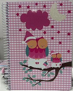 Caderno Universitário Dora - Rosa Lua - 96 Folhas