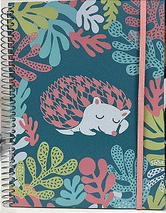 Caderno Universitário Zoo - Porco Espinho - 96 Folhas