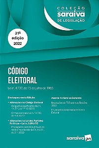Coleção Saraiva De Legislação - Código Eleitoral