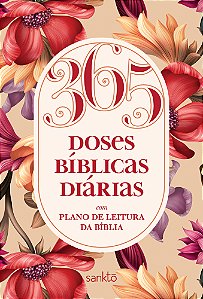365 Doses Bíblicas Diárias Floral Rosé Com Plano De Leitura Da Bíblia