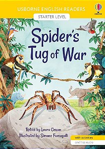 Spider´s Tug Of War - Usborne English Readers - Level Starter - Book With Activities And Free Audio