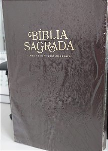 Bíblia Sagrada Aec - Letra Grande - Capa Marrom