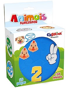 Animais Numerando - 15 Peças Eva