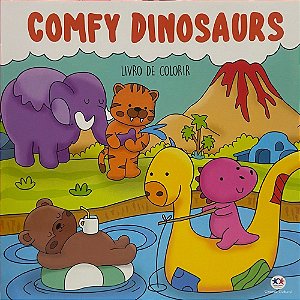Comfy Dinosaurs - Livro De Colorir