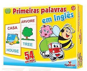 Primeiras Palavras Em Inglês - 54 Peças