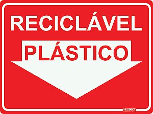 Placa Reciclagem de Plásticos