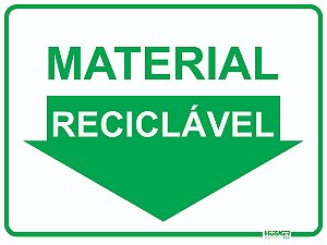 Placa Material Reciclável