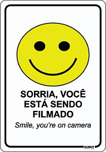 Placa Aviso de Filmagem