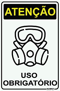 Placa Atenção Uso de Máscara