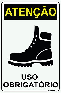 Placa Uso de Botas