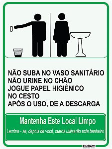 Placa Mantenha este Local Limpo