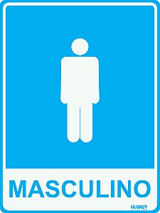 Placa Sanitário Masculino