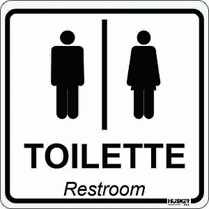 Placa Toalete Unissex