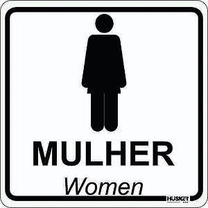Placa Toalete Feminino
