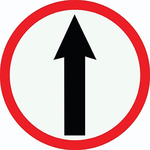 Placa Sentido Obrigatório