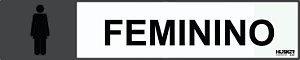 Placa Banheiro Feminino