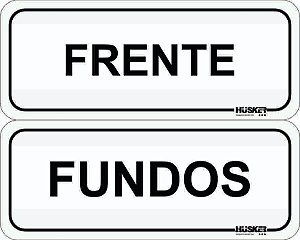Kit de Placas Frente e Fundo