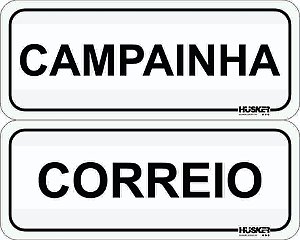 Kit de Placas Campainha e Correio