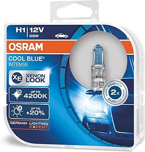 Lâmpadas Osram H1 Cool Blue Intense 4200k Brancas