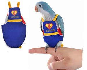 Fralda De Pássaro Lavável Roupa Calopsita Luxo Aves 14cm