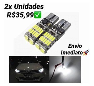 O Melhor Led Lanterna Pingo Canceler Canbus Ñ Queima. T10 Branca