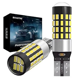 Par Led T10 54smd Extra Forte 6.000k 12/24v 8w T10 Branco Branca