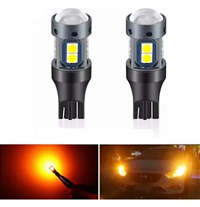 2 Lampadas Pingo T10 24v Led Chip Canbus Canceler - Ambar T10 Ambar