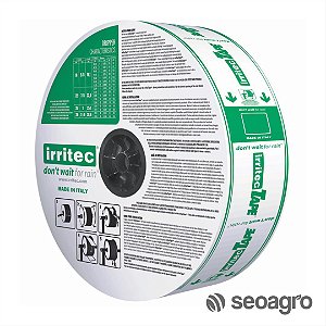 MANGUEIRA TUBO GOTEJAMENTO IRRITECTAPE 16MM 10X10CM 1000MTS IRRITEC