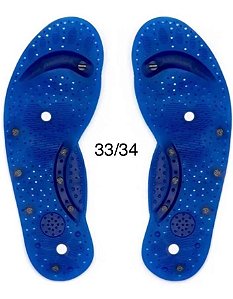 Palmilha Magnética 33/34  Terapia (pvc)- Alivia As Dores Pernas, Esporão diabetes