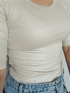 Blusa Manga 3/4 Neide Nude