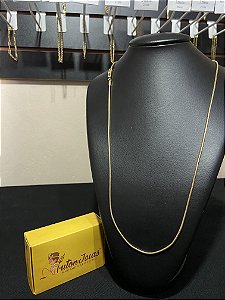 CORRENTE RABO DE RATO 1,5MM BANHADA A OURO 18K