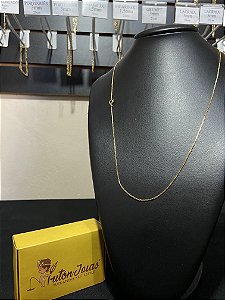 CORRENTE VENEZIANA 1,5MM BANHADA A OURO 18K