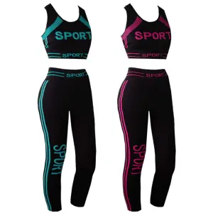 Conjunto Top e Legging p/ Academia Tamanho Unico Cores Sortidas