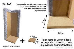 Kit 2 Arranhadores Para Gatos Canto de Sofá Sustentável Luppet Marrom