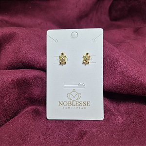 BRINCO TARTARUGA BANHADO OURO 18K